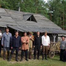 На съемках фильма "Господа офицеры: спасти императора"