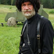 Сергей Баталов на съемках фильма "Господа офицеры: спасти императора"
