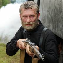 Сергей Баталов на съемках фильма "Господа офицеры: спасти императора"