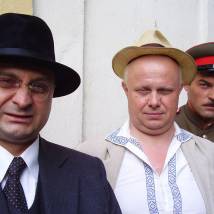 Владимир Щербаков на съемках фильма "Берия"