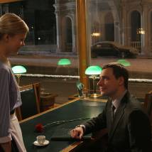Евгений Цыганов и Евгения Осипова на съемках фильма "Икона сезона"