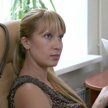 Марина Черняева на съемках сериала "Слепой: Программа убивать"
