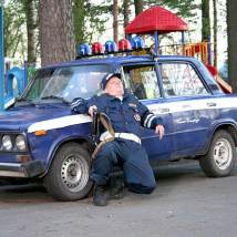 Яков Петров на съемках фильма "Слепой: Программа убивать"