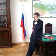 Анатолий Петров на съемках фильма "Слепой: Программа убивать"