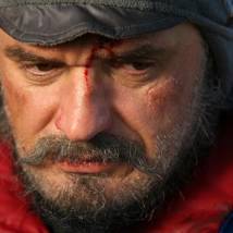Константин Лавроненко на съемках фильма "Новая земля"