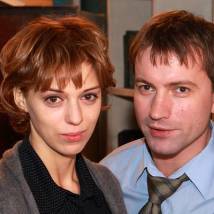 Нелли Уварова и Дмитрий Зеничев на съемках сериала "Атлантида"