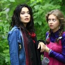 Ирина Лосева и Наталья Костенева на съемках сериала "Ермоловы"