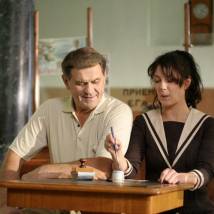 Валерий Афанасьев и Елена Плаксина на съемках фильма "Галина"