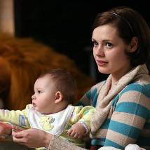 Анна Миклош на съемках сериала "Возмездие"