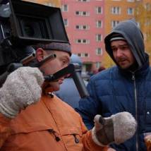 Борис Хлебников на съемках фильма "Сумасшедшая помощь"