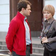 Алексей Тихонов и Екатерина Гусева на съемках фильма "Жаркий лед"