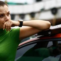 Светлана Антонова на съемках сериала "Морской патруль"
