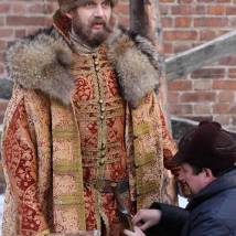 Сергей Удовик на съемках фильма "Иван Грозный"