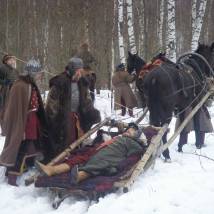 На съемках фильма "Иван Грозный"