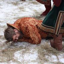 На съемках фильма "Иван Грозный"