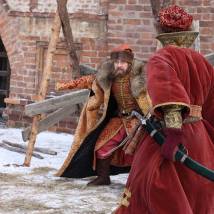 Сергей Удовик на съемках фильма "Иван Грозный"