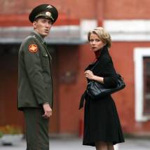 Иван Мартынов и Николай Фоменко на съемках фильма "Волшебник"