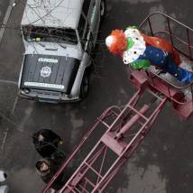 На съемках фильма "Любовь на асфальте"