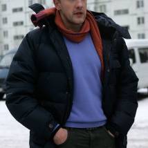 Сергей Горобченко на съемках сериала "Сыщики районного масштаба 2"