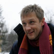 Сергей Горобченко на съемках сериала "Сыщики районного масштаба 2"