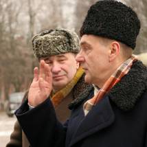 Сергей Маковецкий на съемках фильма "Чудо"