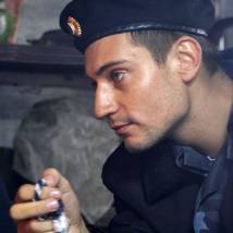 Артем Григорьев на съемках сериала "Отряд"
