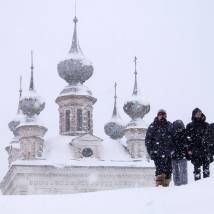 На съемках фильма "Юрьев день"