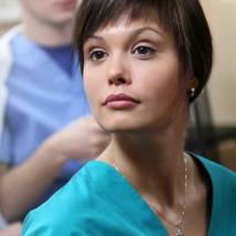 Мария Горбань на съемках сериала "Я лечу"