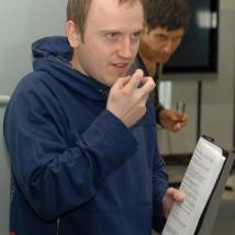 Илья Хотиненко и Денис Бургазлиев на съемках фильма "Ясновидящая"