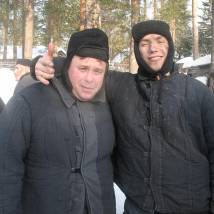 На съемках фильма "Петя по дороге в Царствие Небесное"