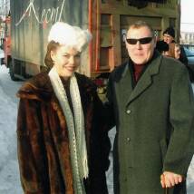 Светлана Тимофеева-Летуновская на съемках фильма "Петя по дороге в Царствие Небесное"