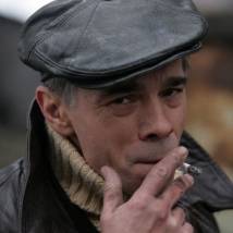 Александр Коршунов на съемках фильма "Петя по дороге в Царствие Небесное"