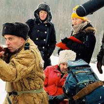 На съемках фильма "Бой местного значения"