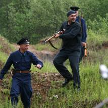 На съемках фильма "Стая"
