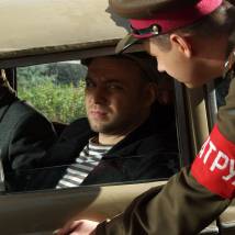 Денис Беспалый на съемках фильма "Разведчики. Война после войны"