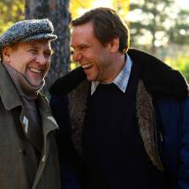 Александр Феклистов и Андрей Егоров на съемках сериала "Большая нефть"