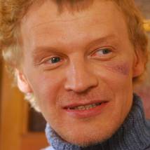 Алексей Серебряков на съемках фильма "Сказка о женщине и мужчине"