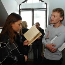Мария Голубкина и Алексей Серебряков на съемках фильма "Сказка о женщине и мужчине"