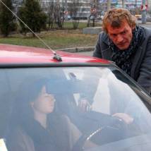 Алексей Серебряков на съемках фильма "Сказка о женщине и мужчине"