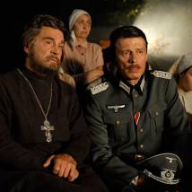 Сергей Маковецкий, Анатолий Лобоцкий на съемках фильма "Поп"