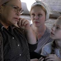 Нина Усатова, Елизавета Арзамасова на съемках фильма "Поп"