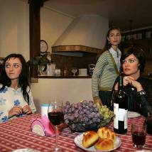 На съемках фильма "Женщина желает знать"