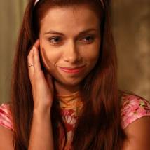 Юлия Учиткина на съемках сериала "Обручальное кольцо"
