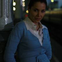 Евгения Чиркова на съемках сериала "Обручальное кольцо"