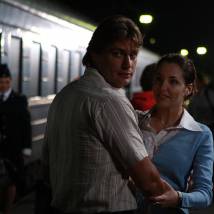 Александр Волков и Евгения Чиркова на съемках сериала "Обручальное кольцо"
