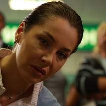 Евгения Чиркова на съемках сериала "Обручальное кольцо"