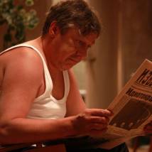 Михаил Ефремов на съемках сериала "Обручальное кольцо"