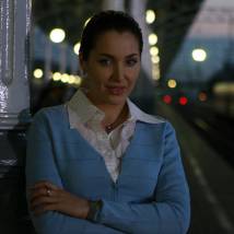 Евгения Чиркова на съемках сериала "Обручальное кольцо"