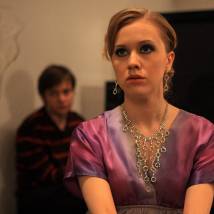 Елена Головизина на съемках сериала "Обручальное кольцо"