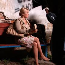 Вера Глаголева на съемках сериала "Обручальное кольцо"